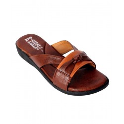 Bowknot Charm Brown Slippers RG-096